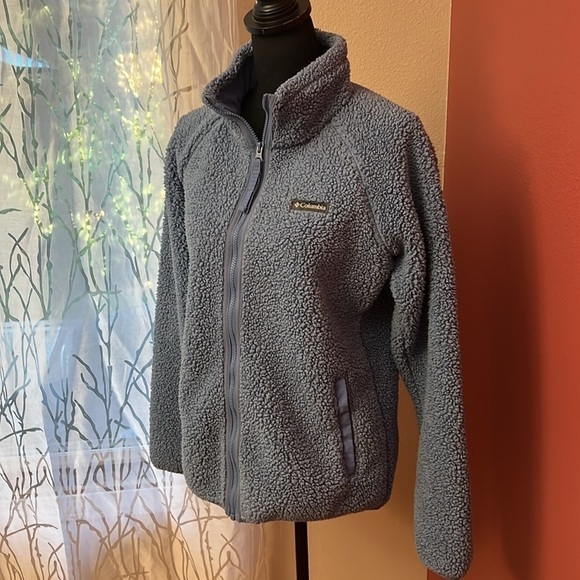 Columbia Sherpa Fleece Teddy Bear Zip Up Jacket - Picture 2 of 9